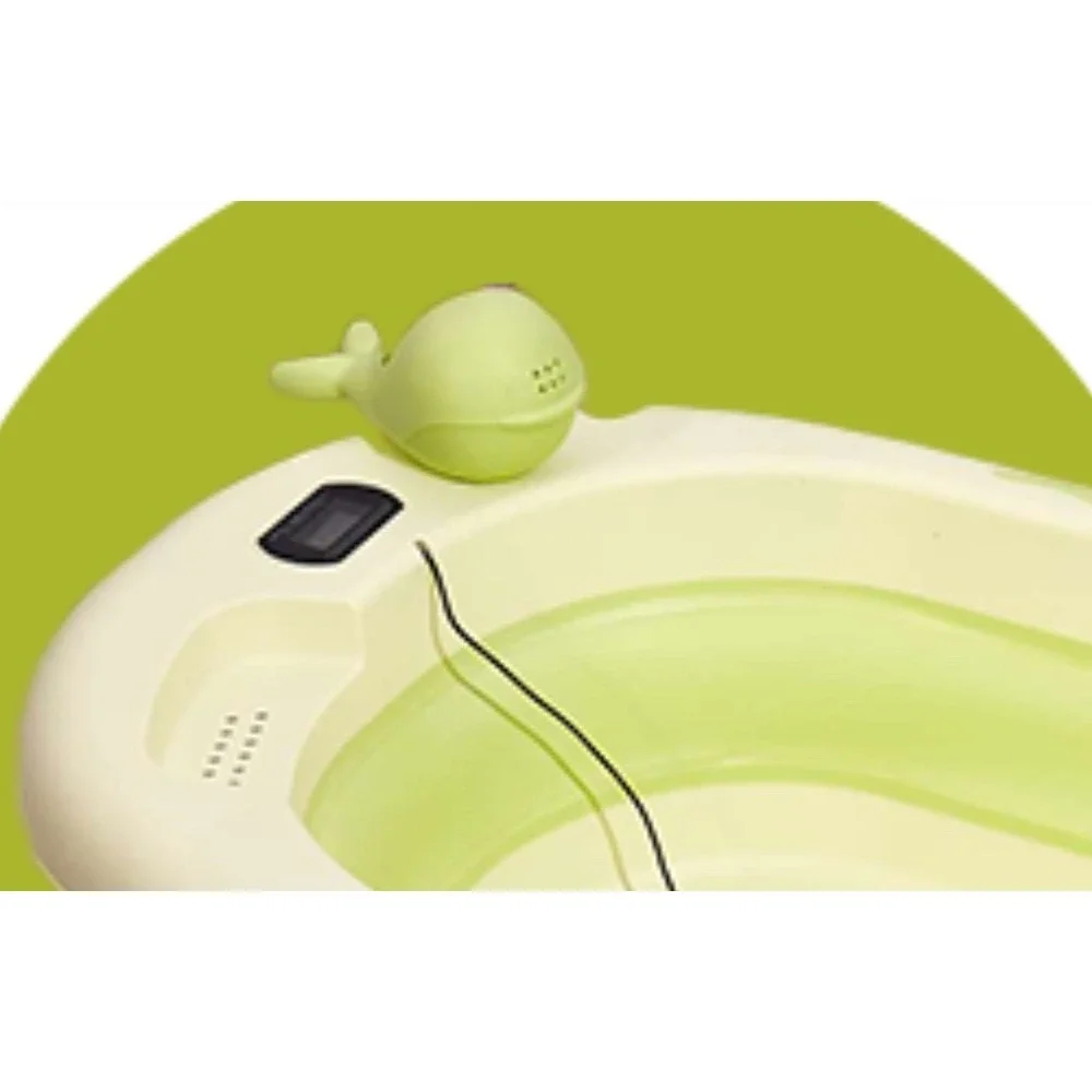 Tiny Totz Collapsible Baby Bathtub with Thermometer Portable Newborn-Toddler NIB